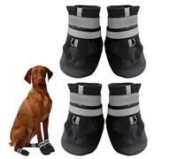 Avvrel Dog Shoes, Dog Boots for Injured Paws, Set of 4 with Adjustable Reflective Straps and Anti Slip Sole for Small Medium Large Dogs (XL, Black)