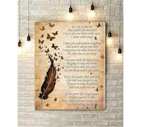 AVWXZBDFH Butterfly Canvas Posters As I Sit In Heaven And I Watch You Everyday Pictures, For Living Room Decor 40X60Cm Frameless
