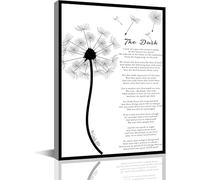 AVWXZBDFH Poster Inspirational Picture The Dash Poem On Death Grief Quote Art Wall Home Decoration 40X60Cm Unframed