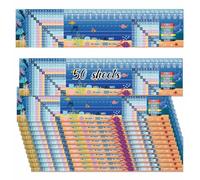 AVXINSOK 50 Pcs Sea Animal Themed Desk Name Tags for Classroom Alphabet Multiplication Chart Name Plates for Preschool Student Desks Classroom Nametags