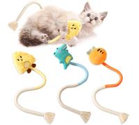 AVYDIIF Cat Chew Toy Bite-Resistant Catnip Toys, 3 Pack Sisal Rope, Interactive Cat Kicker for Bored Indoor Cats Kittens Kitty Exercise/CatNip Teething Toys 19.69" for All Breeds