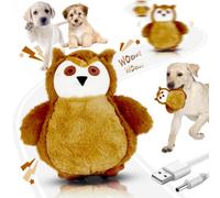 AVYDIIF Interactive Dog Toys 2025 New Rechargeable Moving Puppy Toys to Keep Them Busy, Touch Activated Puppy Toys, Puppy Dog Birthday Gifts, Electric Plush Entertainment Toy for Small & Medium Dogs