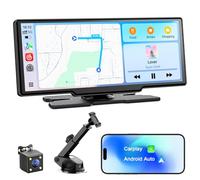 Avylet 8.1" Wireless Car Stereo for Apple Carplay & Android Auto, Portable Carplay Screen for Car, Reversing Backup Camera, OTA Upgrade, GPS Navigation/Voice Control/Mirror Link/Bluetooth/AUX/FM
