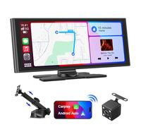Avylet 9.26" Wireless Car Stereo for Apple Carplay & Android Auto with Backup Camera, OTA, Touchscreen Portable Car Audio Receivers, GPS Navigation,Voice Control, Bluetooth, Mirror Link, FM, AUX