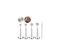 AVYRING G23 Solid Titanium Labret Lip Studs Piercing for Women, 18G Threadless Flat Back Lip Bars, CZ Nose Tragus Helix Cartilage Conch Piercing Jewelry with Grabber Taper Tool 10mm