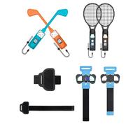 AVZYARDY 10-in-1 Family Sports Party Pack for for Switch 2 Joy-Con Controller Sports Games Accessories Tennis Racket Club Armband Leg Strap Game Controller Grip