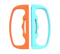 AVZYARDY 2Pcs ABS Boxing Grips Reusable Fitness Boxing NS2 Game Controller (Orange Blue)