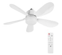 AVZYARDY Ceiling Fan Light, E26/E27 B22 Silent Screw in Lamp Fans with Remote, 3 Colors Dimmable 3000K-6500K, 5 Blades, 42cm/52cm Light Bulb Fan, Ceiling Fans Lamp for Bedroom Kitchen Living