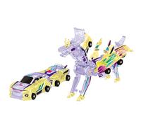 AVZYARDY Collision Transforming Dinosaur Car Toy, 2-in-1 Magnetic Transforming Cars Toy, Multi-Jointed Articulation Magnetic Convertible Robot Deer Car, Dino Robot Toys for Kids Birthday Party Gifts