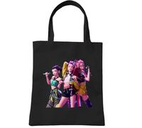 AVZYARDY Demon Hunters Tote Bag Witch Hunt Printed Shopping Tote Bag Demon Hunters School Supplies Large Capacity Reusable Canvas Bag for Tv Fans