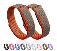 AVZYARDY Nylon Band for Google Fitbit Air Adjustable Woven Wristband Breathable Hook and Loops Strap for Fitbit Air Screenless Fitness Tracker (brown) (B)