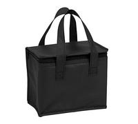 AVZYARDY Portable Picnic Lunch Bag Collapsible Square Chilled Bags Thermal Insulated Foods Drink Bento Bags Multipurpose Long-Lasting for Camping Hiking Picnic (Black S)