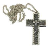 AVZYARDY Squids Necklace Game, Cross Necklace with Secret Compartment for Women Men, Squid Thanos Game Cross Pendant Necklaces 3D Printed Design Antique Cross