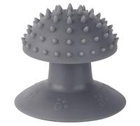 AVZYARDY Suction Cup Cat Scratch Tickle Cat Comb Soft Wall Corner Massage Combs Scratcher Grooming Brush Tool Cat Face Scratcher for Long & Short Fur Kitten Cats (Grey)