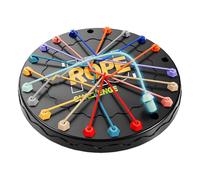 AVZYARDY Twisted Rope Puzzle Game, Brainy Knots Rope Untangling Game, Colorful Twisted Rope Sorting Board Game with 10 Ropes, Parent-Child Interaction Rope-Untying Table Strategy Board Game