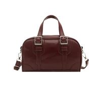 AVZYARDY Women PU Leather Shoulder Bag Large Capacity Underarm Bags with Zipper Top-Handle Bags Retro for Daily Office Work Outing Social Occasions (Wine Red 210 * 130 * 70)