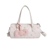 AVZYARDY Women Sweet Polka Dot Print Handbag Mini Size Trendy Crossbody Handbags with Handle Lightweight Commute Pouch Dating Parties Handbags (Pink) (A 粉色 210 * 100 * 100)