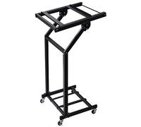 AW Adjustable Rack Mount Studio Equipment Rolling DJ Mixer Stand Stage Cart Music Party Show 12U