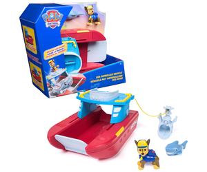 AW Patrol - Sea Patroller Rettungsboot mit Chase Figur und Hai, ca. 23 cm, 2 Ein