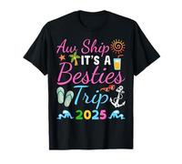 Aw Ship It's A Besties Trip 2025 Trip Vacation Fun T-Shirt