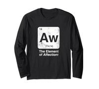 Aw The Element of Affection Funny Science Periodic Table Long Sleeve T-Shirt