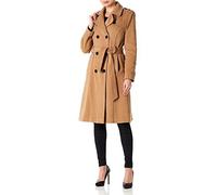 *AW13* Womens Wool & Cashmere Belted Long Military Trench Warm Coat (24, Camel)