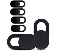 AWAA Laptop Camera Cover Slide, [6 Pack] Webcam Cover, Ultra-Thin Camera Cover Slide for MacBook Pro,iMac,PC,iPad,iPhone, Cell Phone and More Accessories-Protect Your Privacy Security (Black)