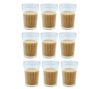 Awadh Chai Glass Tea Glass Tapri Tea Glass, Desi Tea Glass, Traditional Tea Glass - 12 Pieces, Clear, Vintage Tea Set 150 ml