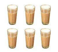 Awadh Vintage Chai Glass, Desi Tea Glass, Traditional Tea Glass, 6 Pieces, Clear, Vintage Tea Set 120 ml