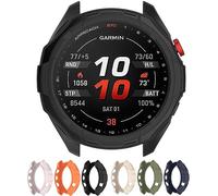 AWADUO Compatible with Garmin Approach S70 47mm TPU Protective Case Cover, Smartwatch Protective Case Cover Shell Soft And Durable Watch Accessories(Black)