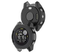 AWADUO Compatible with Garmin Descent G2/G1/G1 Solar/G1 Solar Letel Protective Case Cover, Smartwatch Silicone TPU Protective Case Cover Shell Soft and Durable Watch Accessories(Transparent Black)