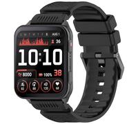 AWADUO Compatible with Garmin Venu X1 Replacement Band Silicone Wrist Strap Bracelet Soft And Durable with Quick Release Smartwatch Accessorie(24mm/Black)
