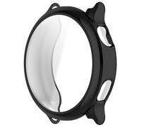 AWADUO Compatible with Garmin Vivoactive 6 Full Protective Case Cover, Smartwatch Silicone TPU Protective Case Cover Shell Soft and Durable Watch Accessories(Black)