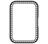 AWADUO Compatible with Samsung Galaxy Fit3 (SM-R390) Protective Case Cover, Smartwatch PC Protective Case Cover Diamond inlay Watch Accessories(Black)