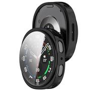 AWADUO Compatible with Samsung Galaxy Watch 8 40mm Full Protective Case Cover TPU Shell Soft And Durable Smartwatch Accessories for Men and Women(Black)