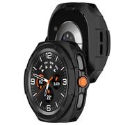 AWADUO Compatible with Samsung Galaxy Watch 8 Classic Protective Case Cover, TPU Protective Circle Case Cover Shell Soft And Durable Smartwatch Accessories(Black)