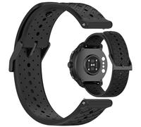 AWADUO Compatible with Suunto Race 2/RUN/Race S/9 Peak Pro/9 Peak Replacement Band Silicone Wrist Strap Bracelet Soft And Durable with Quick Release Smartwatch Accessorie(22mm/Black)