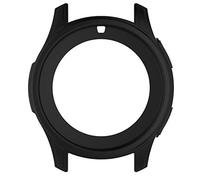 AWADUO for Galaxy Watch 46mm Silicone Protective Case Cover Shell, Smartwatch Protective Case for Samsung Galaxy Watch 46mm/ Samsung Gear S3 Frontier SM-R760 Smartwatch, Soft and Durable(Black)