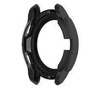 AWADUO For Samsung Galaxy Watch 4 Classic 46mm Protective Case, Smartwatch Protective Cover Shell For Samsung Galaxy Watch 4 Classic 46mm Black Protective Cover