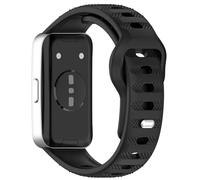 AWADUO Replacement Silicone Smart Adjustable Band Compatible with Huawei Band 10/10 NFC/9/9 NFC/8/8 NFC Breathable Wrist Strap Bracelet Bands, Soft And Durable(Dot Pattern/Black)