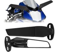awagas 2Pcs HD Rotatable Motorcycle Mirrors for Ninja 300/400/650/ZX6R/ZX10R Honda Suzuki Aluminum Alloy Motorcycle Wind Wing Side Mirrors Adjustable Motorbike Rearview Mirror