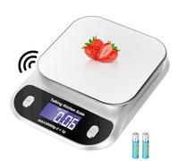 Awaiymi Talking Digital Kitchen Scales High Accurate Multi-Function Food Scale 5kg/22lb High Capacity Kitchen Scales Big Numbers with Clear Loud Voice North American Accent (Black)