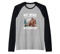 Awake but not Woke Anti-Woke Free Speech SAY NO to WOKENESS Raglan Baseball Tee