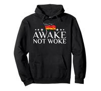 Awake Not Woke Anti-censorship Free Speech Pullover Hoodie