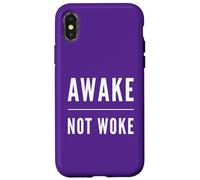 Awake Not Woke Free Speech Political Censorship Anti Woke Case for iPhone X/XS