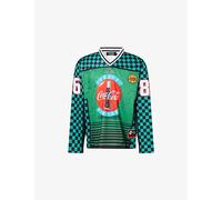 Awake Ny Mens Awake Ny x Coca Cola Hockey Long-Sleeves Woven T-Shirt Green S