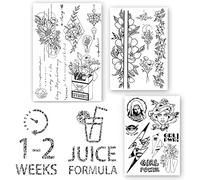 AWAKEN Tattos Semi-permanent Stickers Temporary Juice Tattoo Pack 3 sheets Design Woman Flower Girl Power Medusa Phrases (SET 6)