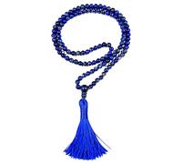AWAKEN YOUR KUNDALINI Cultivate Inner Truth: Handmade Lapis Lazuli Mala Necklace (6mm) - Virgo & Sagittarius Birthstone & Third Eye Chakra Alignment - Truth Jewelry