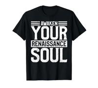 Awaken Your Renaissance Soul Value Graphic T-Shirt, Men, Black, XL