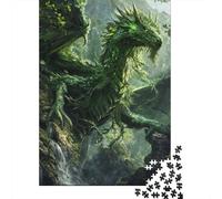 Awakened Nature Dragon 1000-Piece Puzzle for Adults, 38x26cm/1000pcs; Smooth White Card with Reduced Dust; to Return to Whenever Time Permits